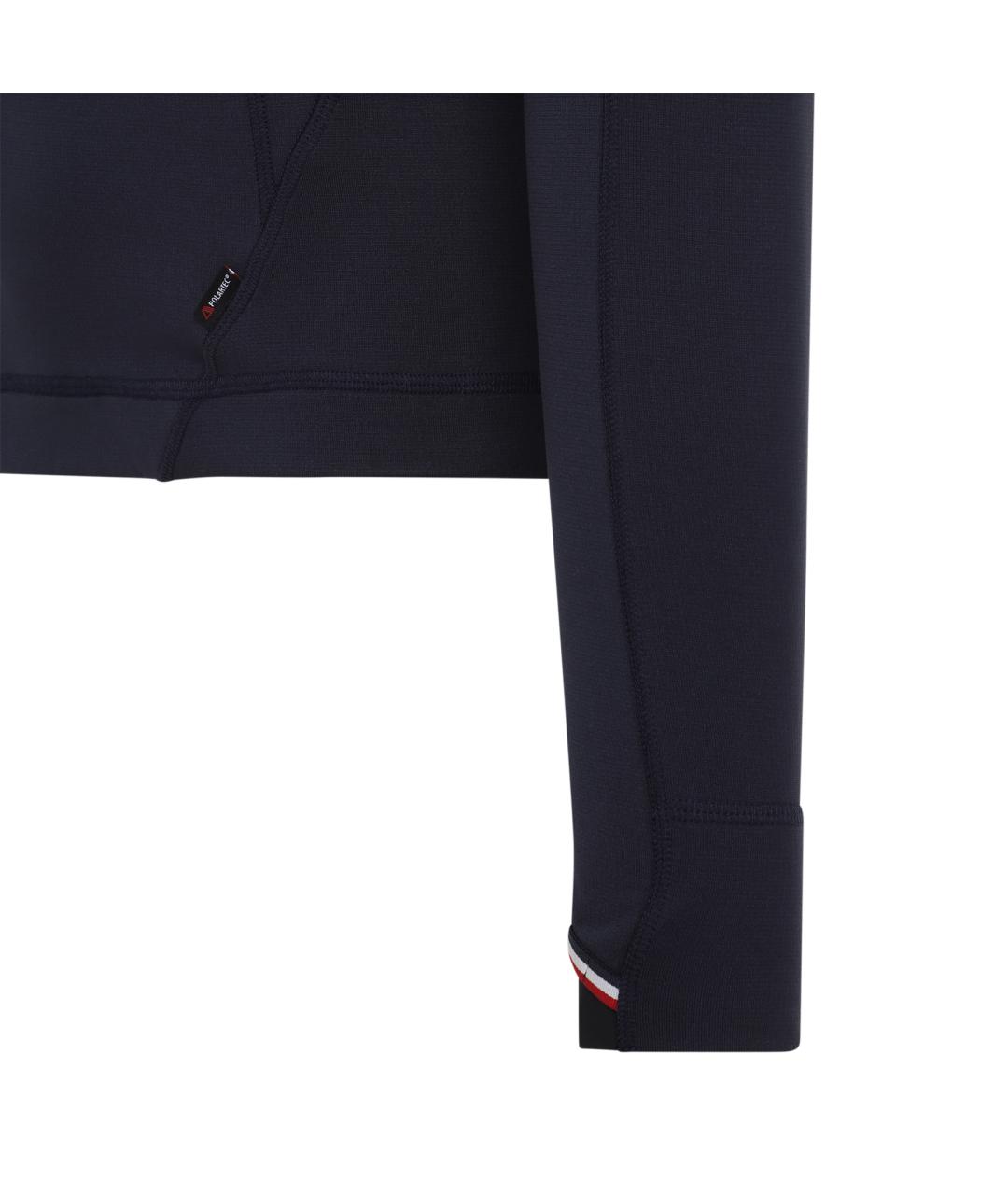 MONCLER GRENOBLE Синяя полиэстеровая водолазка, фото 4