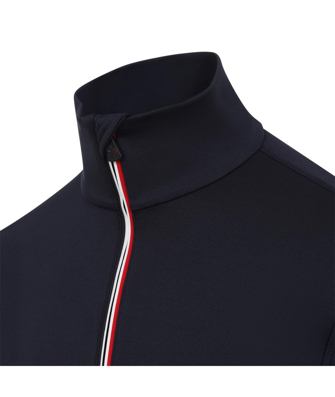 MONCLER GRENOBLE Синяя полиэстеровая водолазка, фото 3