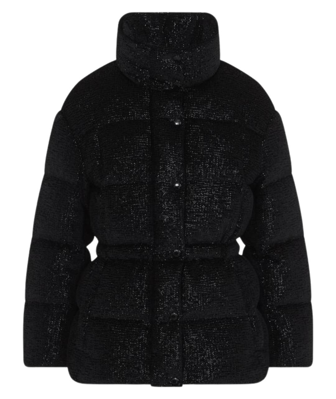 MONCLER Черный полиэстеровый пуховик, фото 1