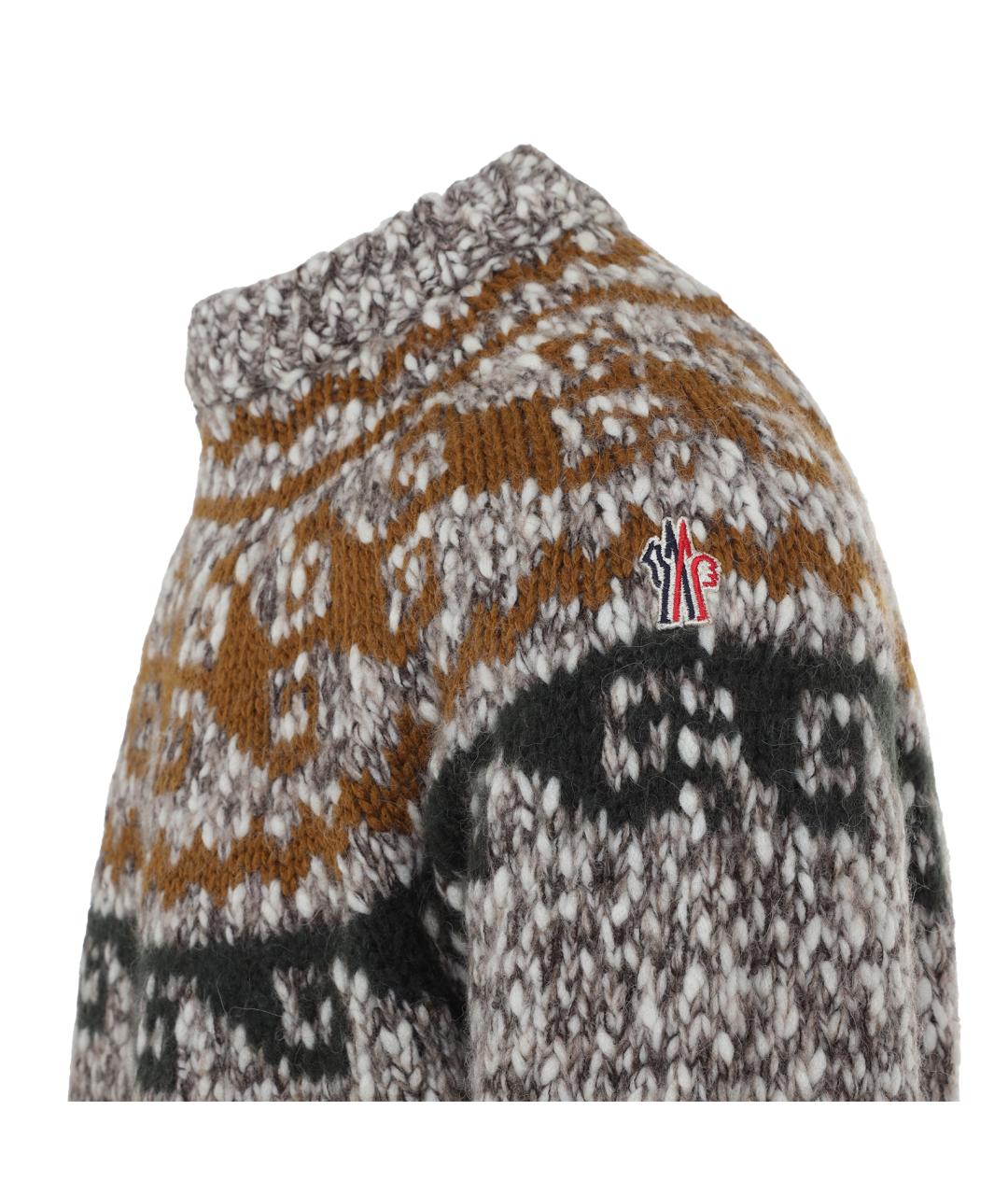 MONCLER GRENOBLE Мульти шерстяной джемпер / свитер, фото 3