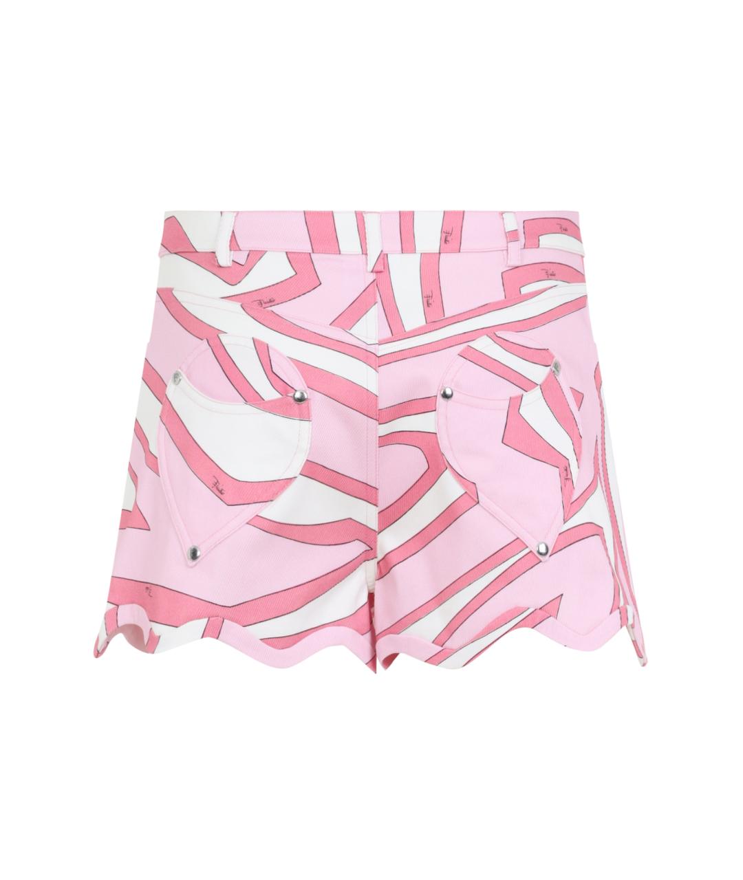 PUCCI Розовые хлопковые шорты, фото 2