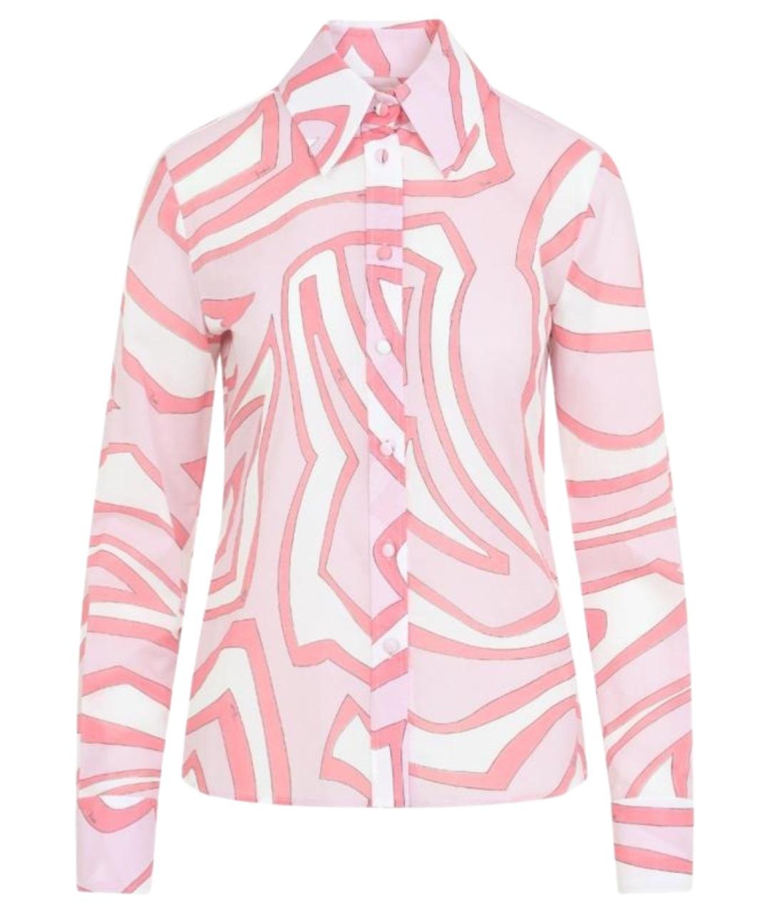 PUCCI Розовая хлопковая рубашка, фото 1