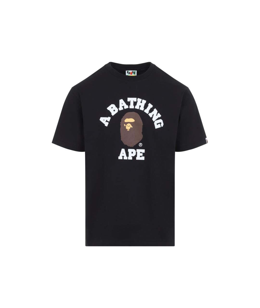 BAPE Черная хлопковая футболка, фото 4