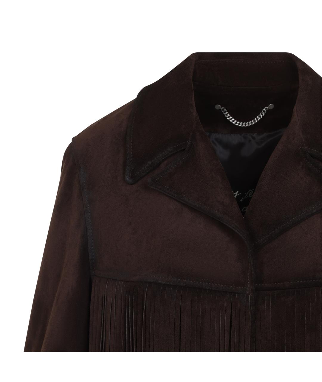GOLDEN GOOSE Коричневая кожаная куртка, фото 3