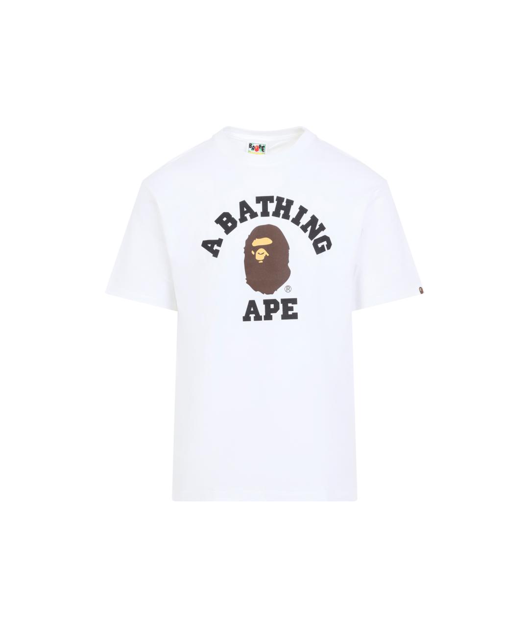 BAPE Белая хлопковая футболка, фото 4