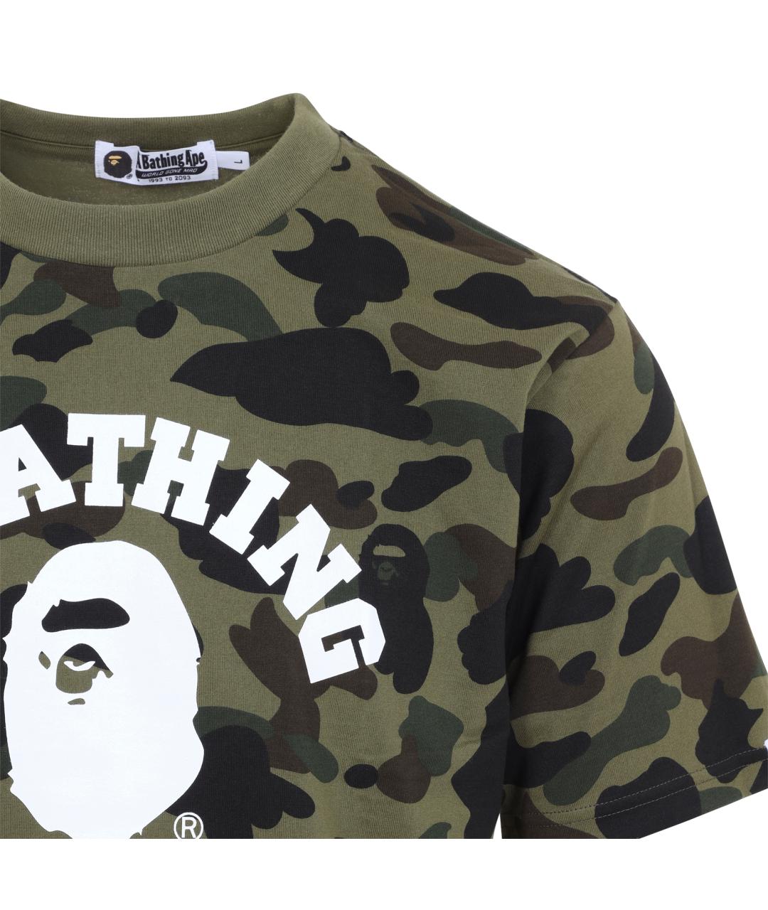 BAPE Мульти хлопковая футболка, фото 3
