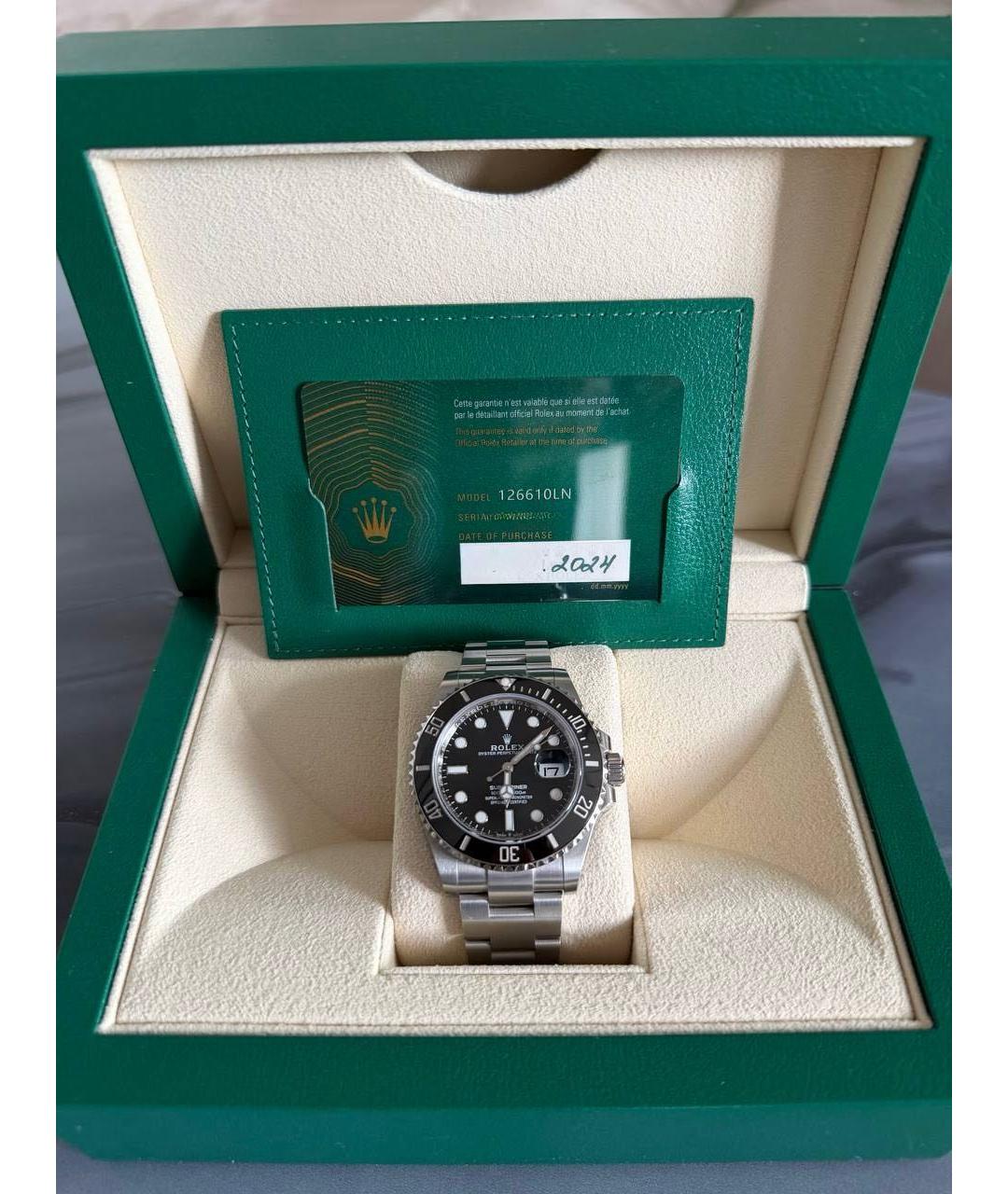 ROLEX Серые металлические часы, фото 3
