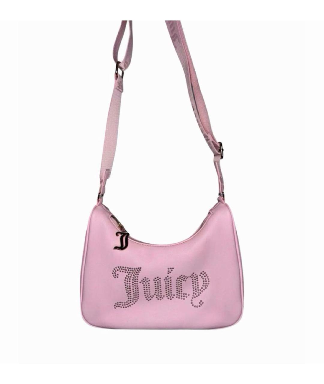 JUICY COUTURE Розовая сумка через плечо из искусственной кожи, фото 8