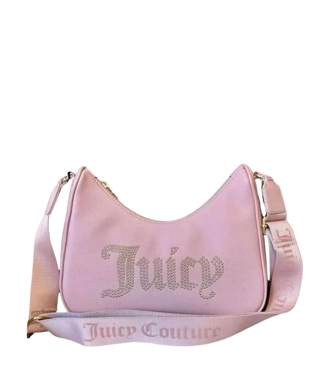 JUICY COUTURE Розовая сумка через плечо из искусственной кожи, фото 1