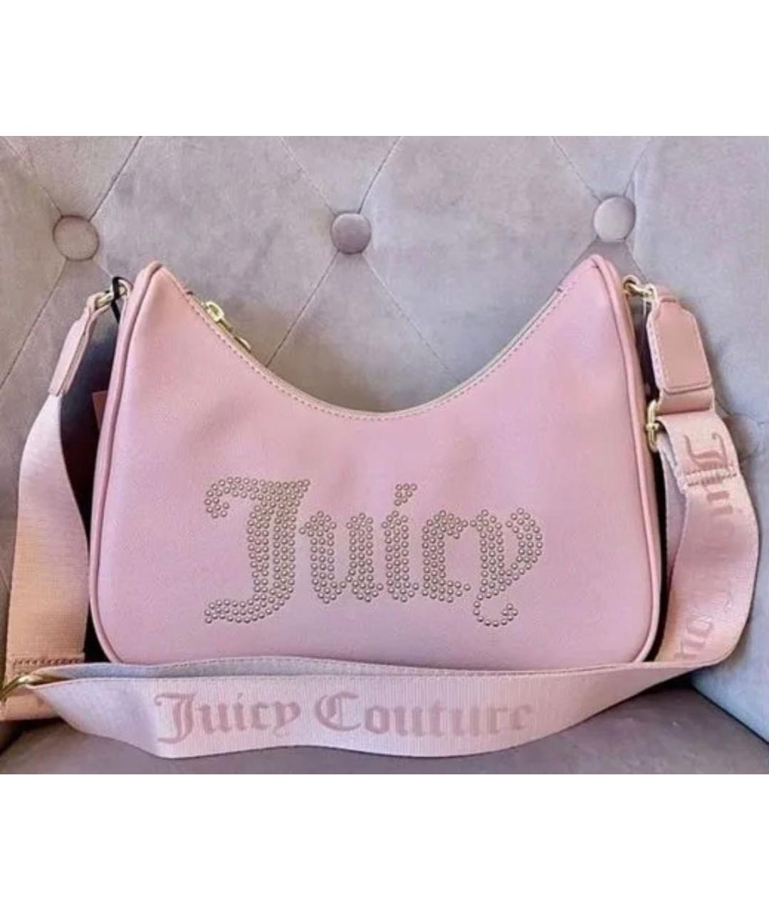 JUICY COUTURE Розовая сумка через плечо из искусственной кожи, фото 9