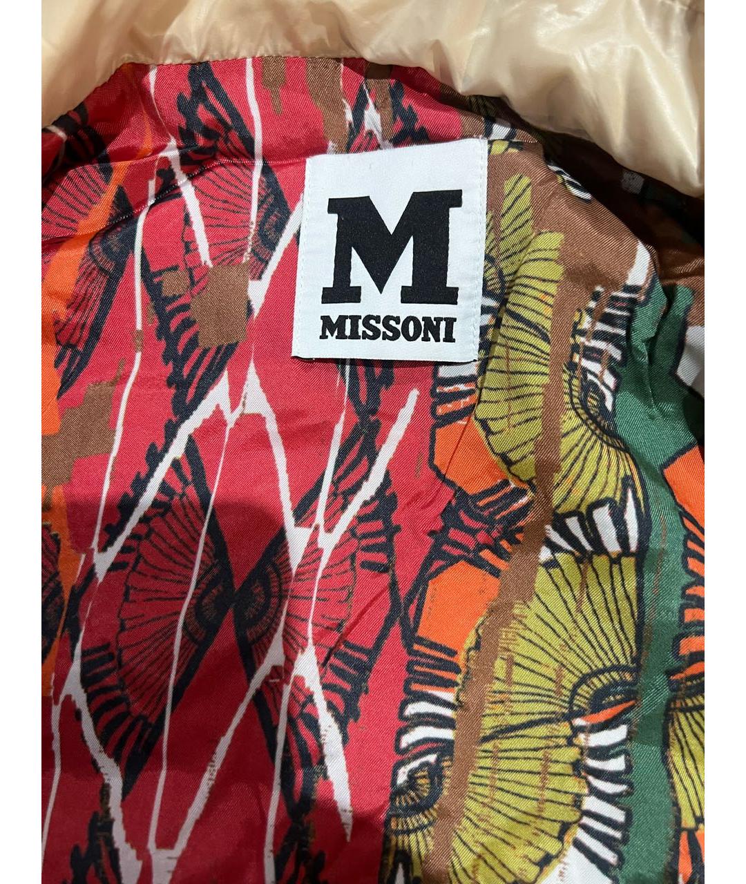 M MISSONI Бежевая полиамидовая куртка, фото 4