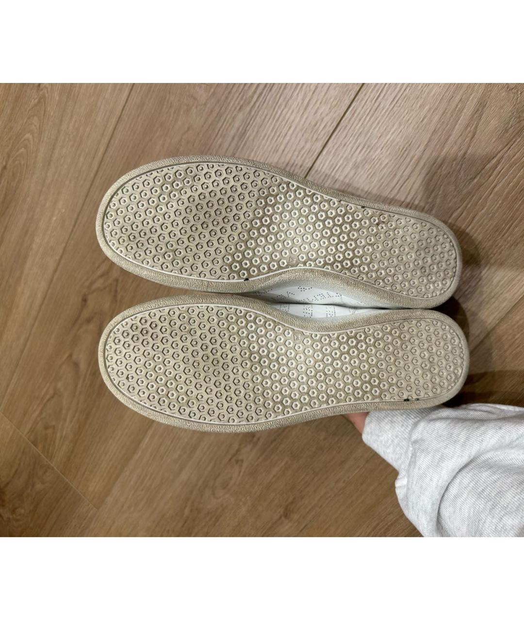 VETEMENTS Белые кожаные кеды, фото 4