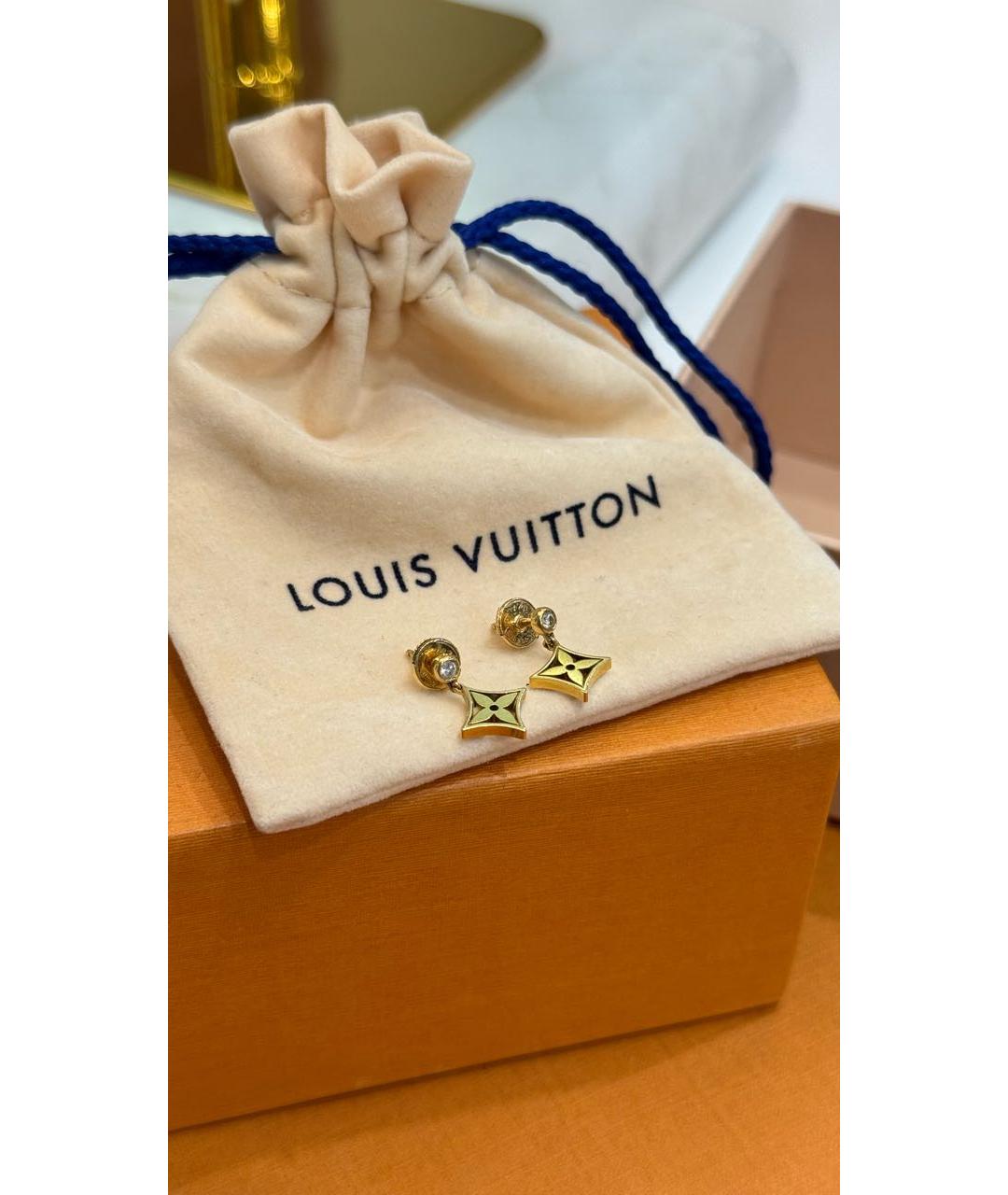 LOUIS VUITTON Золотые серьги из желтого золота, фото 3