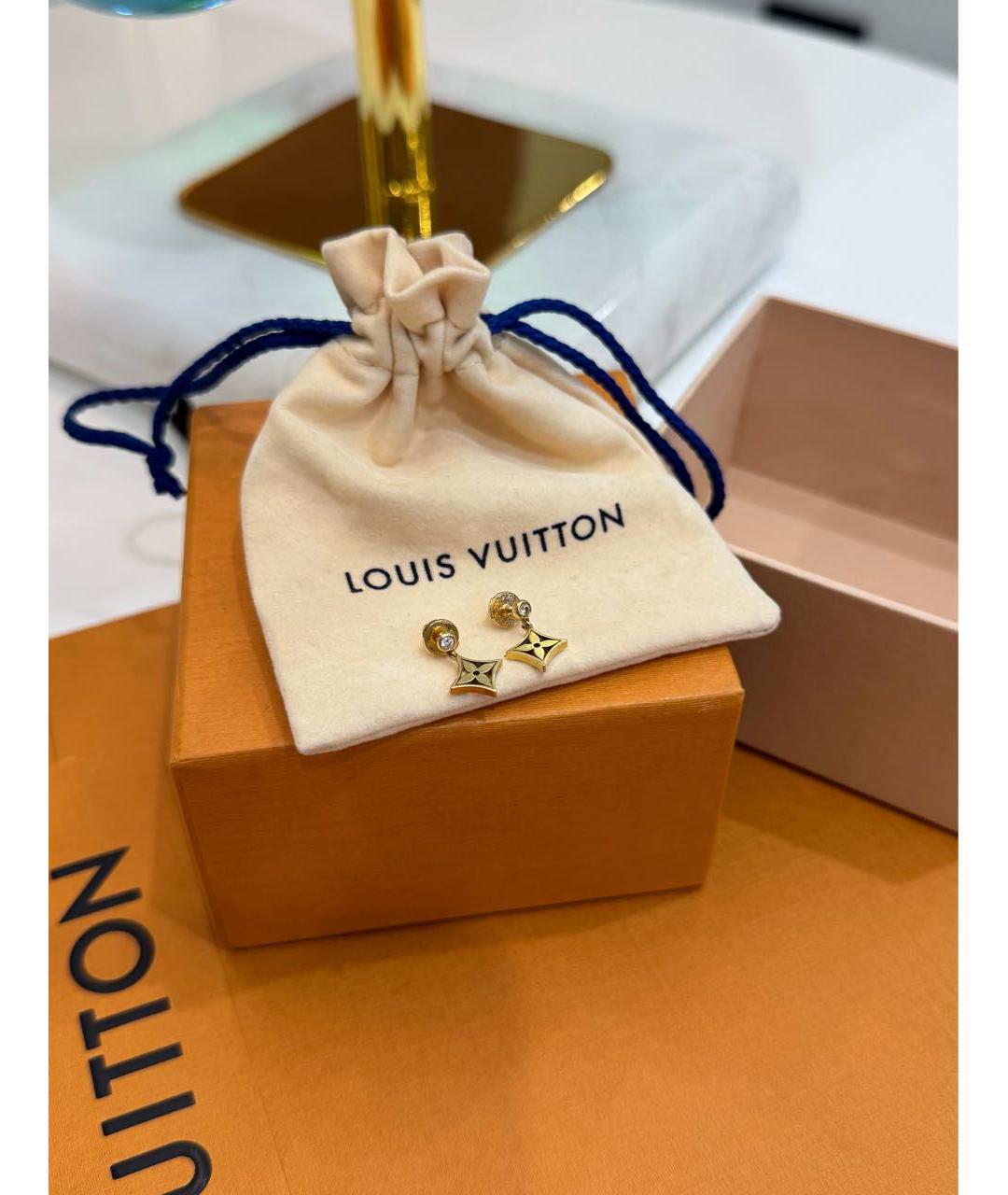 LOUIS VUITTON Золотые серьги из желтого золота, фото 4