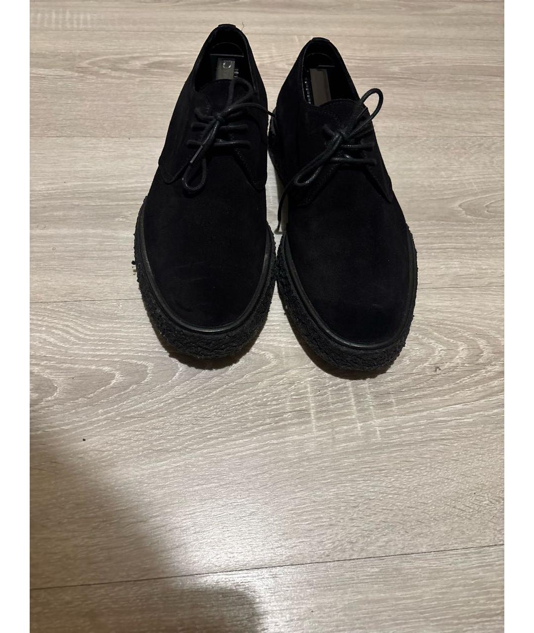 SAINT LAURENT Черные замшевые туфли, фото 2