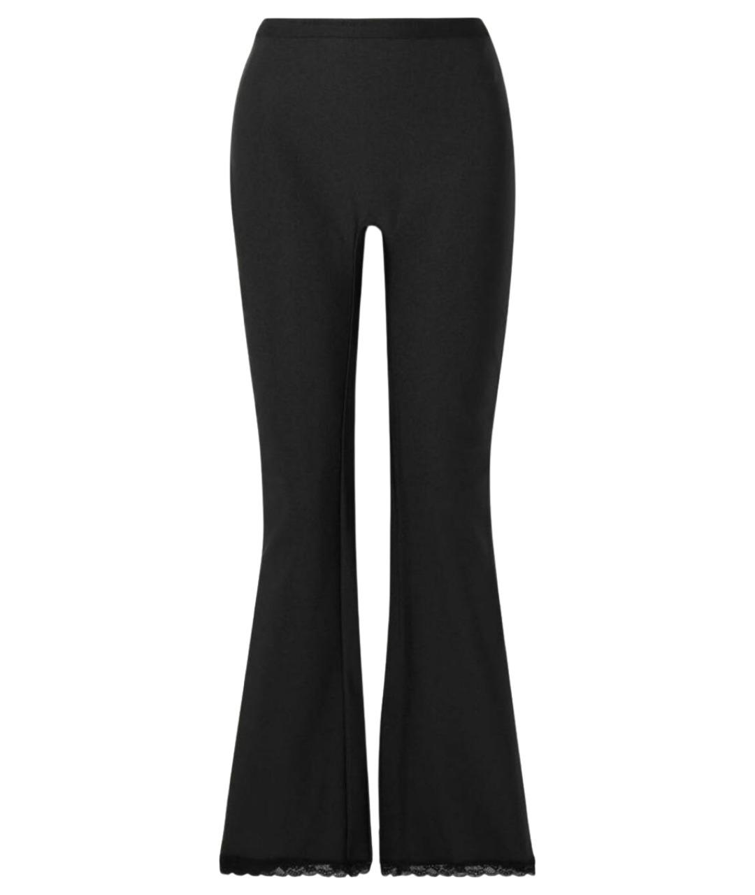 ALEXANDER WANG Черные полиамидовые прямые брюки, фото 1