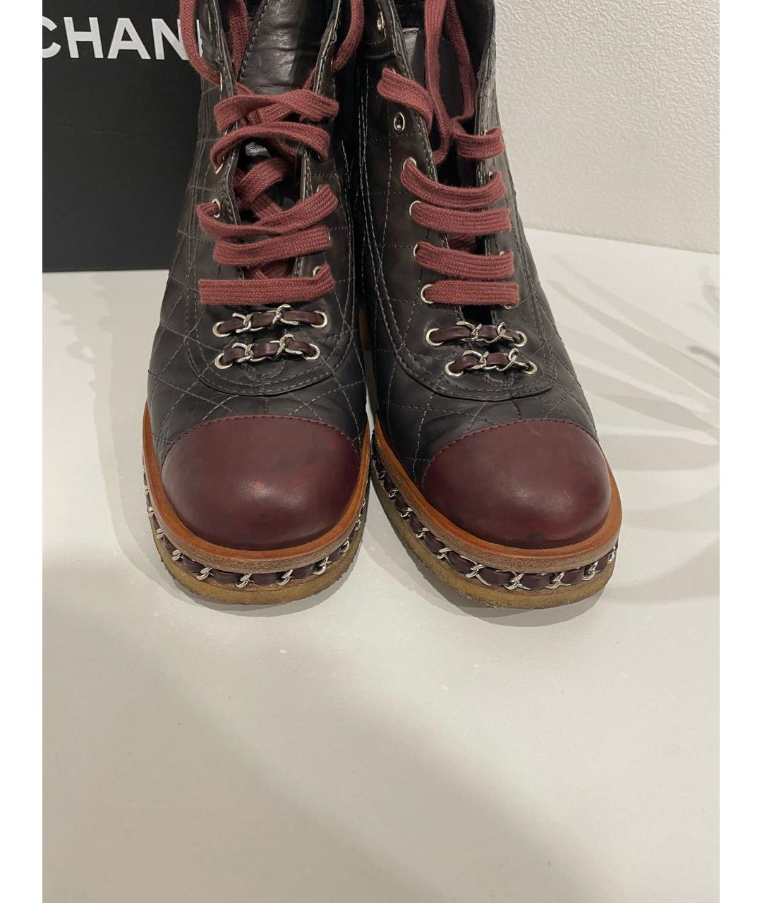 CHANEL Кожаные ботинки, фото 4