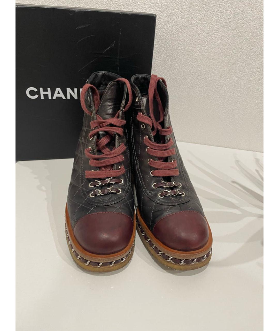 CHANEL Кожаные ботинки, фото 3
