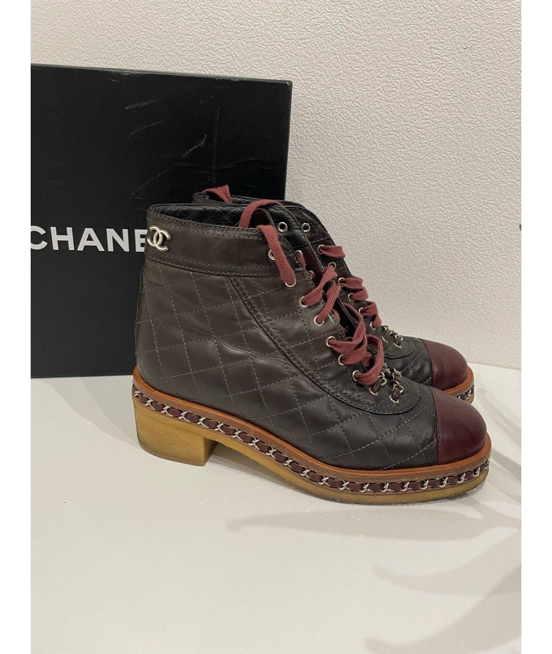 CHANEL Кожаные ботинки, фото 2