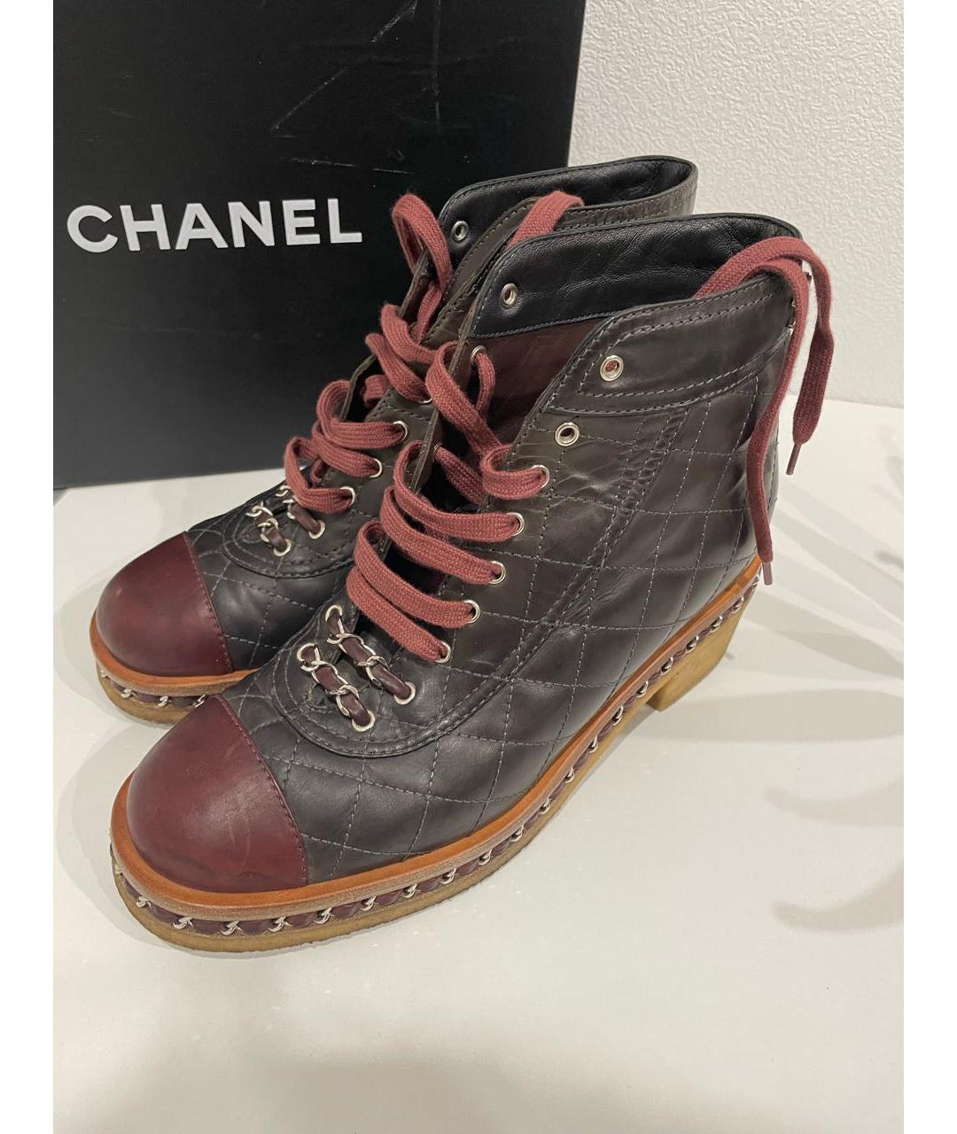 CHANEL Кожаные ботинки, фото 5