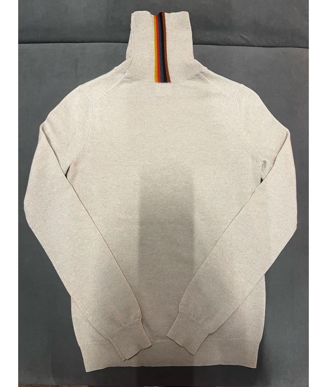 PAUL SMITH Бежевый кашемировый джемпер / свитер, фото 8