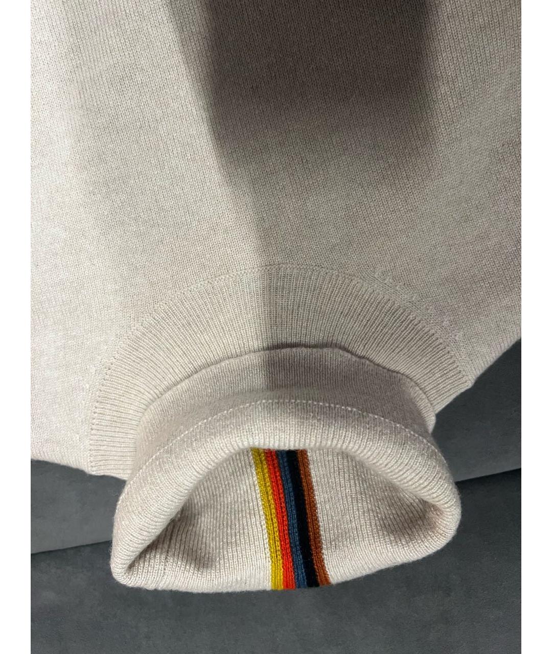 PAUL SMITH Бежевый кашемировый джемпер / свитер, фото 5
