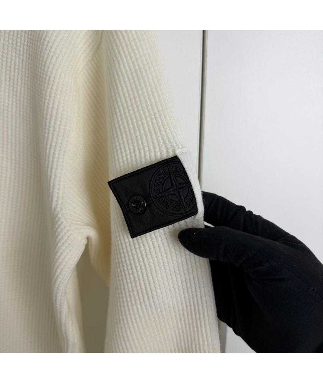 STONE ISLAND Белый джемпер / свитер, фото 4