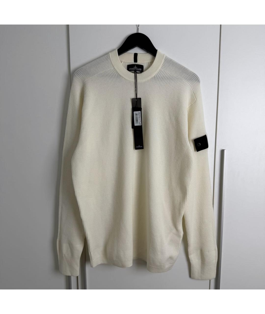 STONE ISLAND Белый джемпер / свитер, фото 6