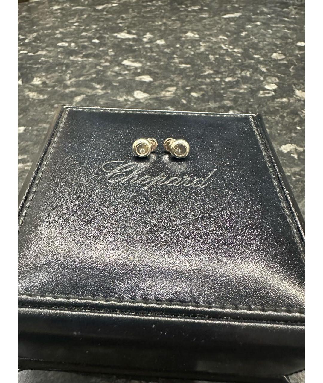 CHOPARD Серебряные серьги из белого золота, фото 3