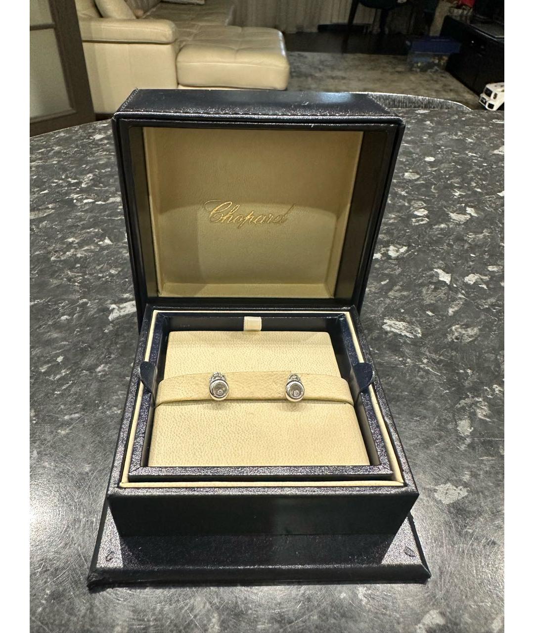 CHOPARD Серебряные серьги из белого золота, фото 5