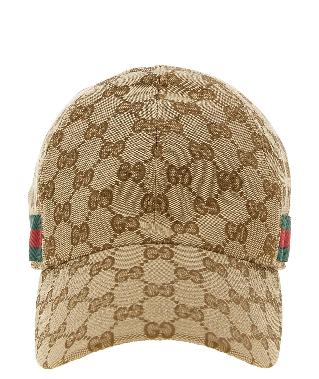GUCCI Бежевая хлопковая кепка/бейсболка, фото 1