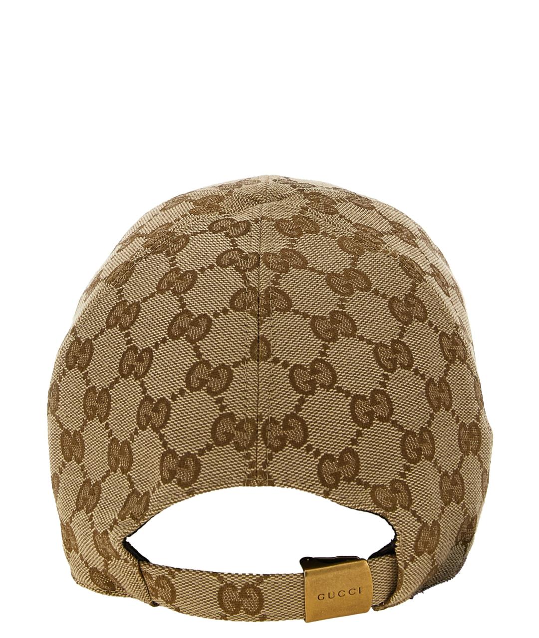 GUCCI Бежевая хлопковая кепка/бейсболка, фото 3