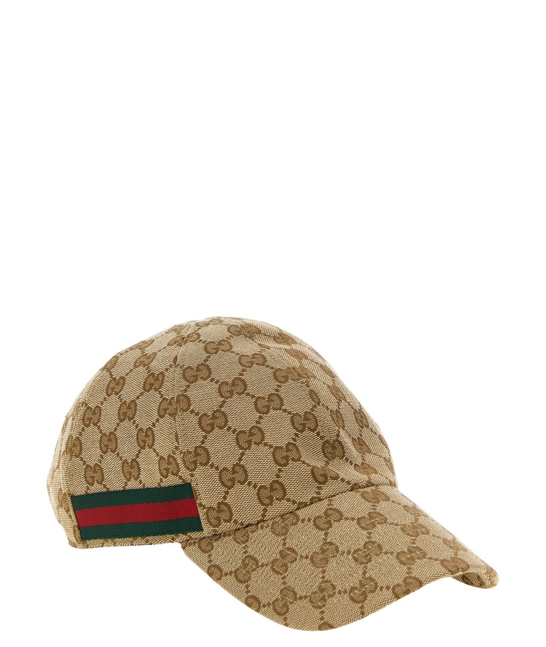 GUCCI Бежевая хлопковая кепка/бейсболка, фото 2