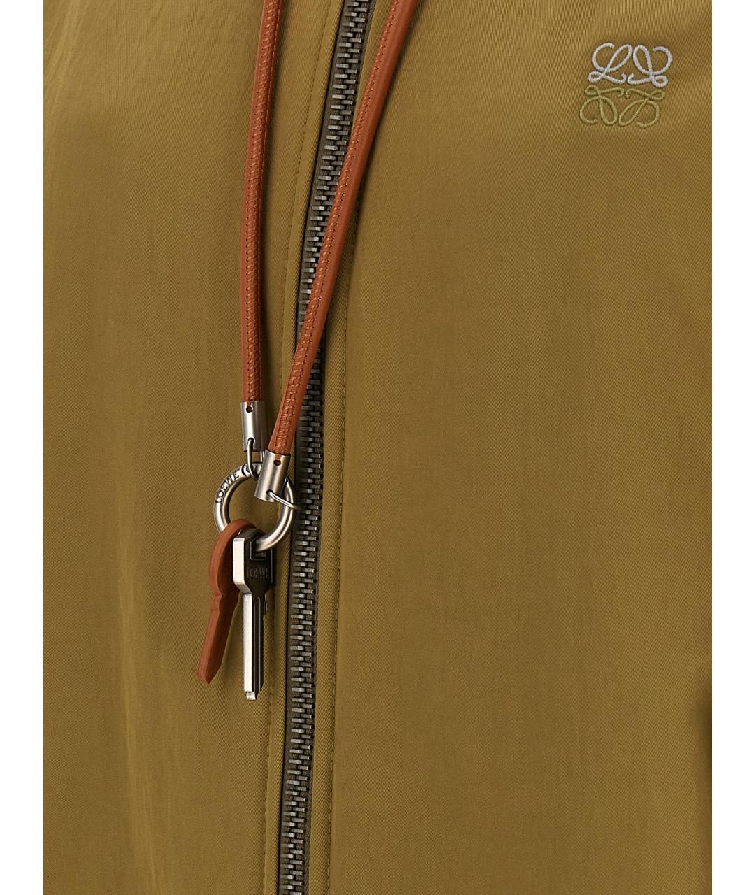 LOEWE Зеленая полиамидовая куртка, фото 5