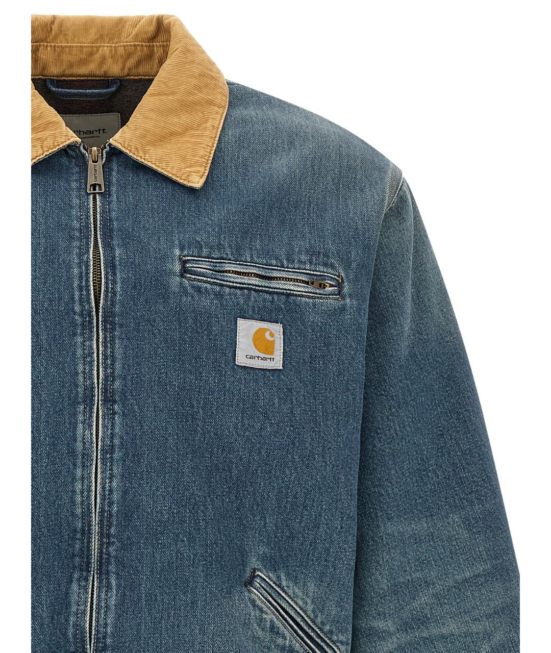 CARHARTT WIP Синяя хлопковая куртка, фото 3