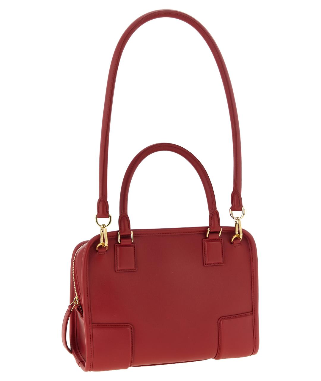 LOEWE Красная кожаная сумка тоут, фото 2