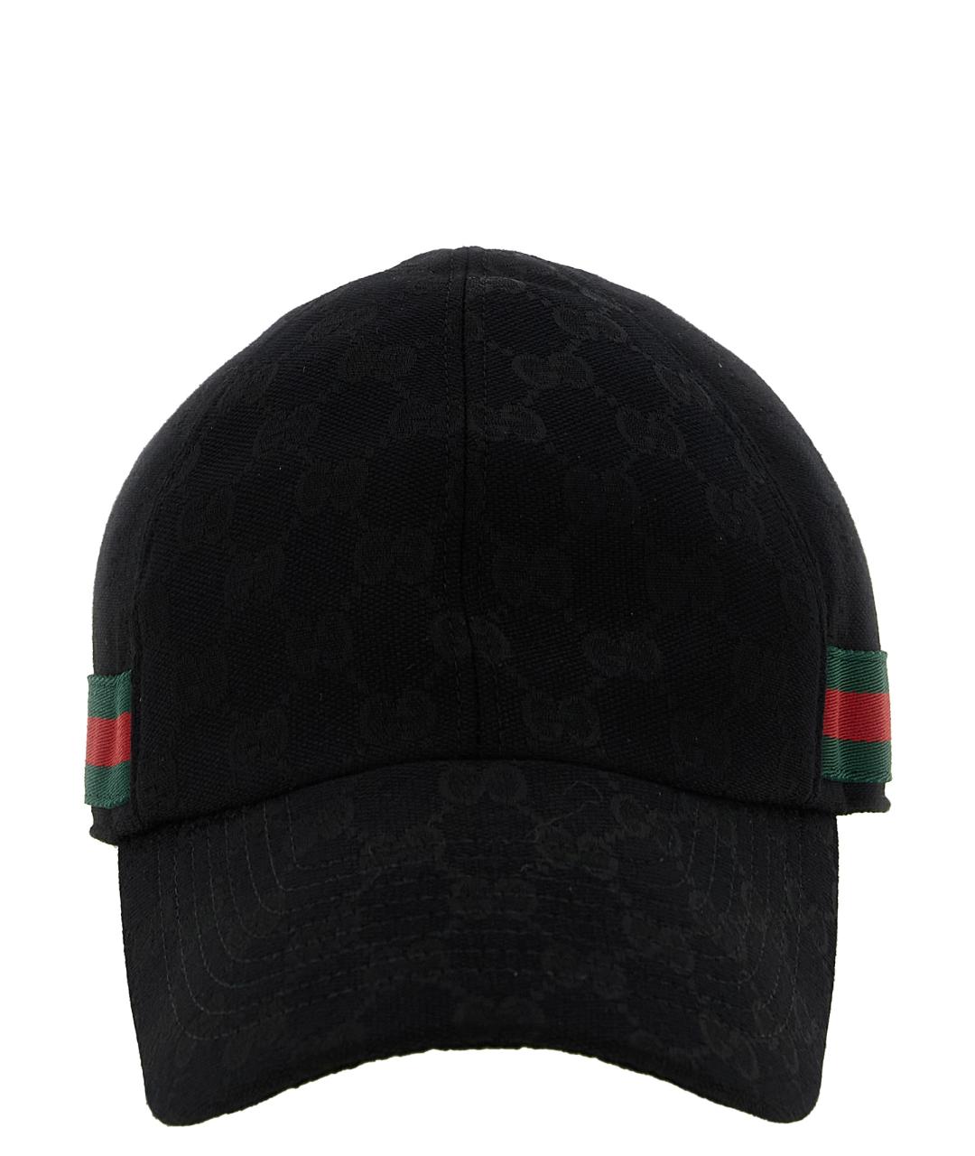 GUCCI Черная хлопковая кепка/бейсболка, фото 1