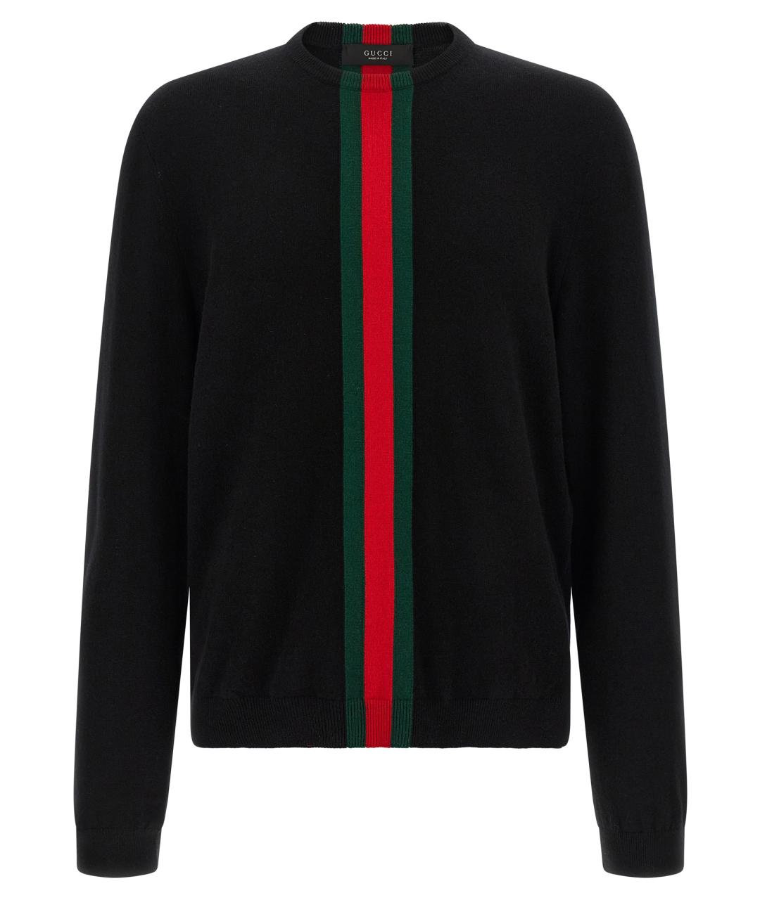 GUCCI Черный кашемировый джемпер / свитер, фото 1