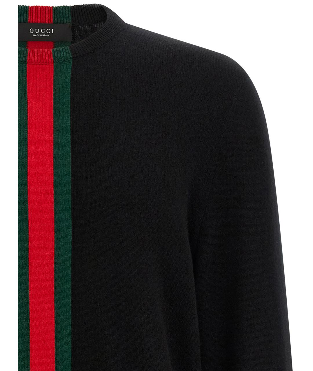 GUCCI Черный кашемировый джемпер / свитер, фото 3