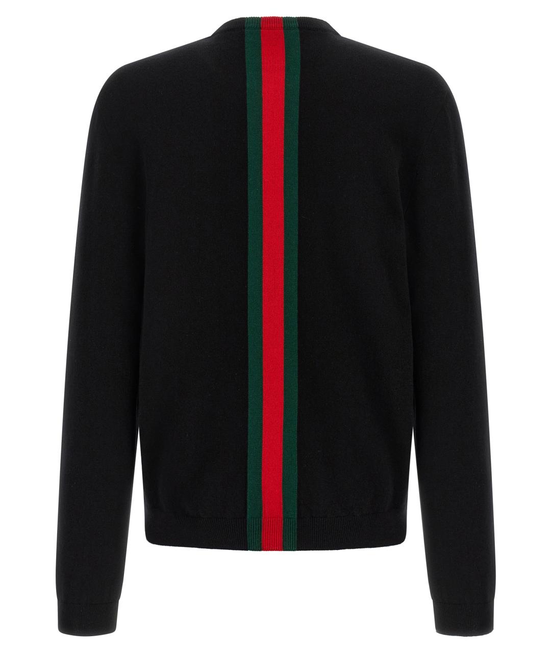 GUCCI Черный кашемировый джемпер / свитер, фото 2