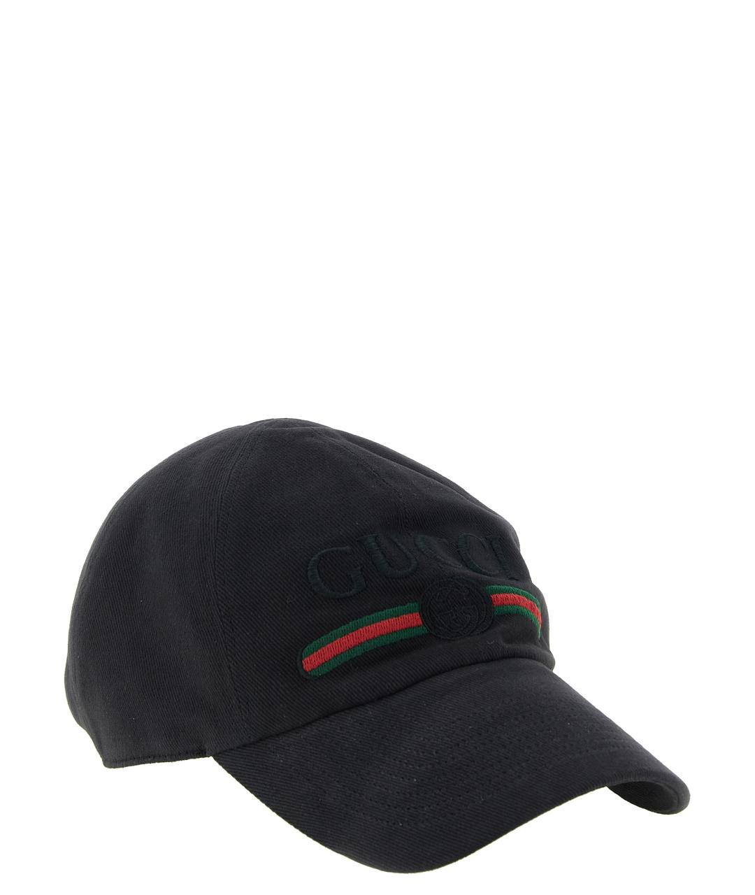 GUCCI Черная хлопковая кепка/бейсболка, фото 2