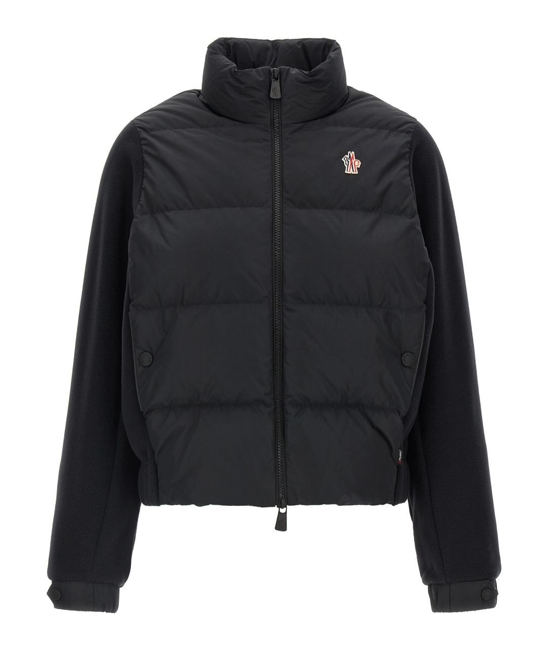 MONCLER GRENOBLE Черный полиэстеровый кардиган, фото 1