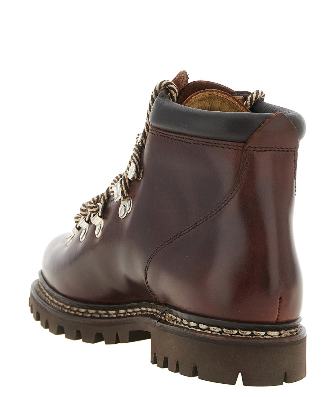 PARABOOT Коричневые кожаные высокие ботинки, фото 3