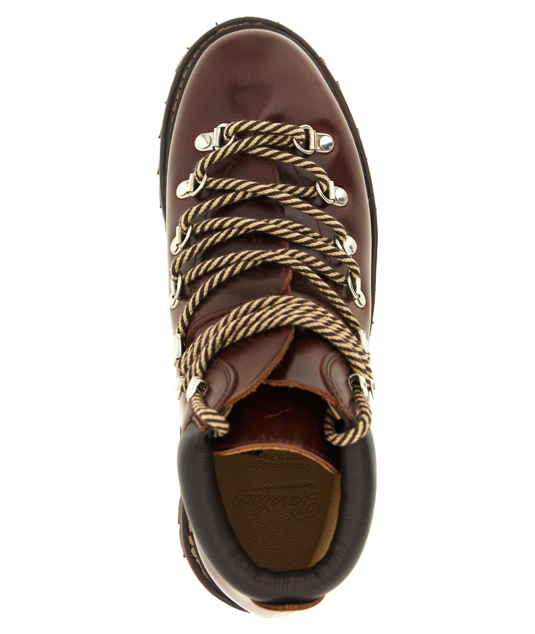 PARABOOT Коричневые кожаные высокие ботинки, фото 4