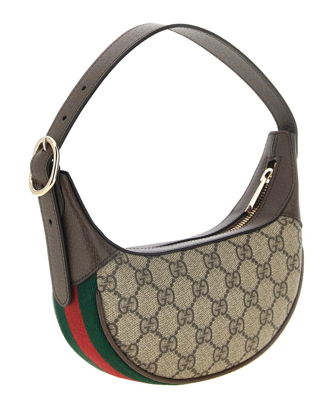 GUCCI Бежевая тканевая сумка через плечо, фото 2