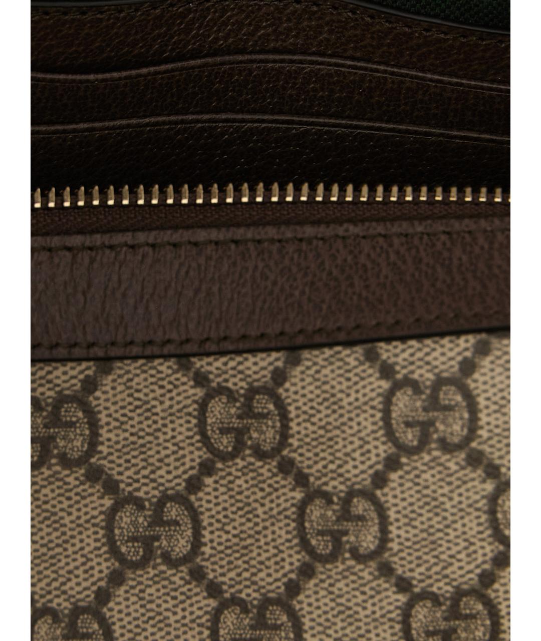 GUCCI Бежевая тканевая сумка через плечо, фото 4