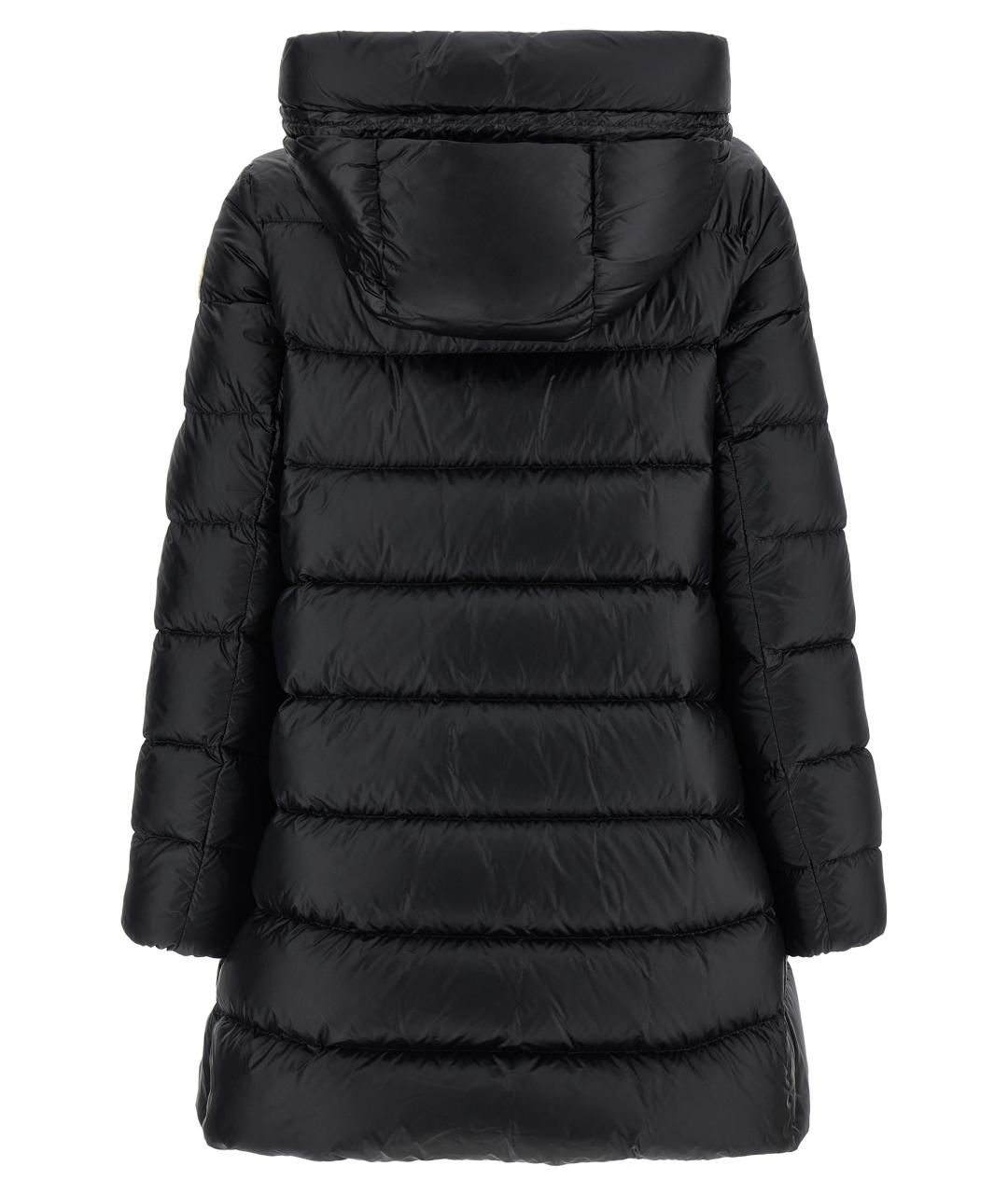 MONCLER Черный полиамидовый пуховик, фото 2