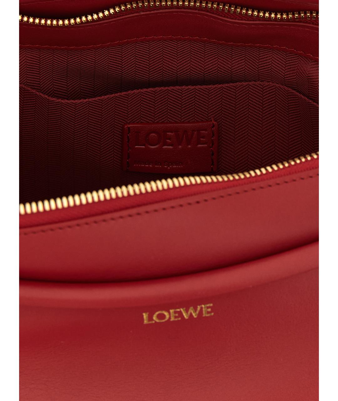 LOEWE Красная кожаная сумка через плечо, фото 4