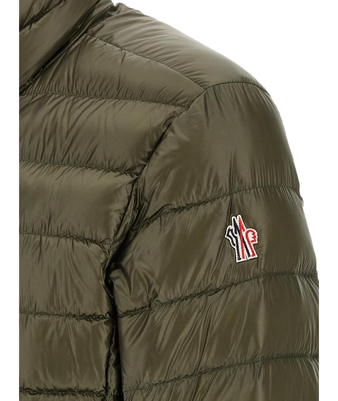 MONCLER GRENOBLE Зеленая полиэстеровая куртка, фото 4