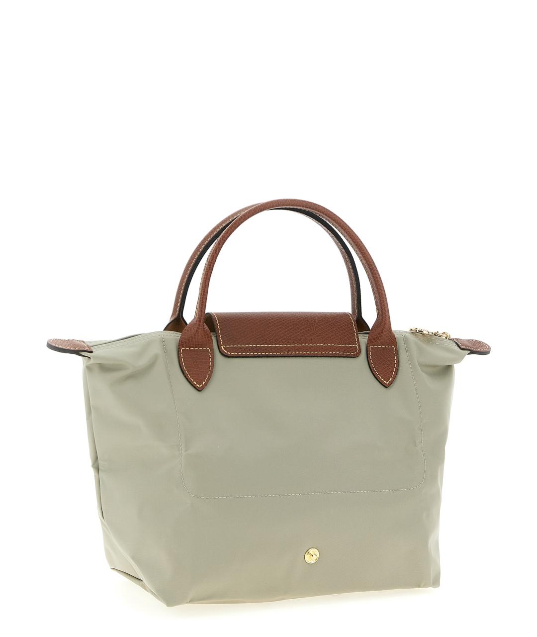 LONGCHAMP Серая синтетическая сумка тоут, фото 2